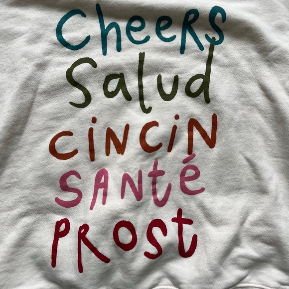 Anthropologie Maeve Jordan Nickson cheers graphic sweatshirt size XS - Picture 3 of 7